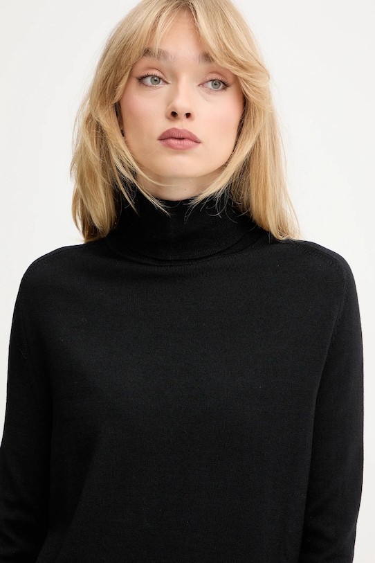 Trussardi sweter wełniany czarny M0106001164N