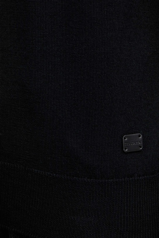 Trussardi sweter wełniany M0106001164N czarny