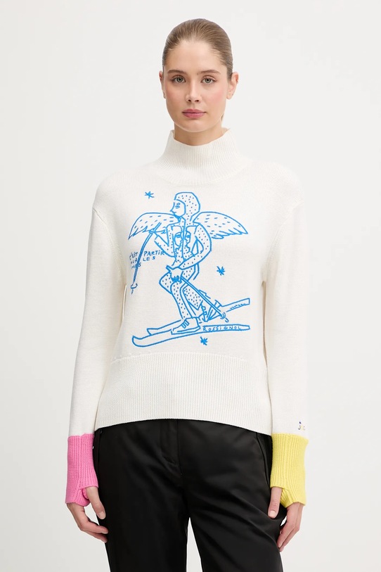 Rossignol sweter wełniany JCC wełna beżowy RLOWO02