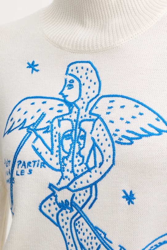 Rossignol sweter wełniany JCC RLOWO02 beżowy