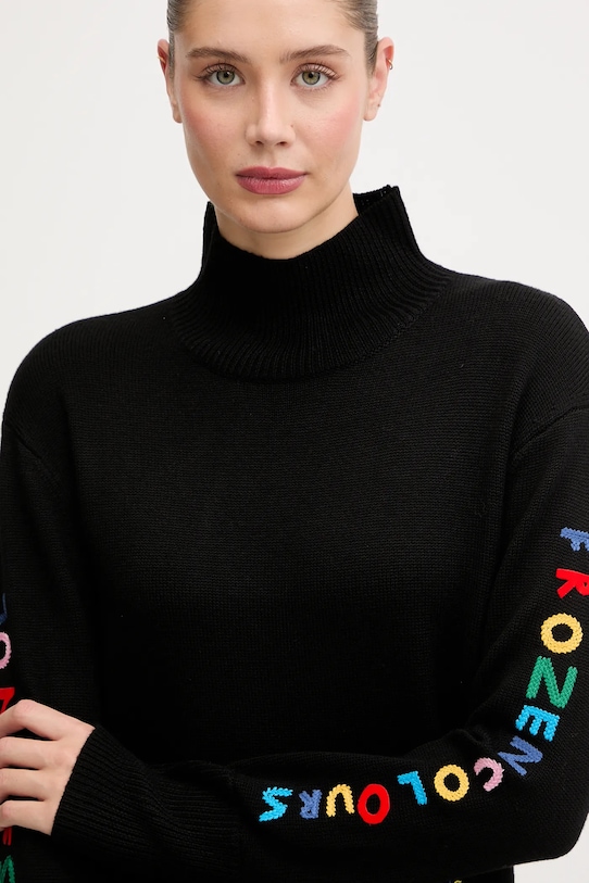 Rossignol sweter wełniany JCC czarny RLOWO02