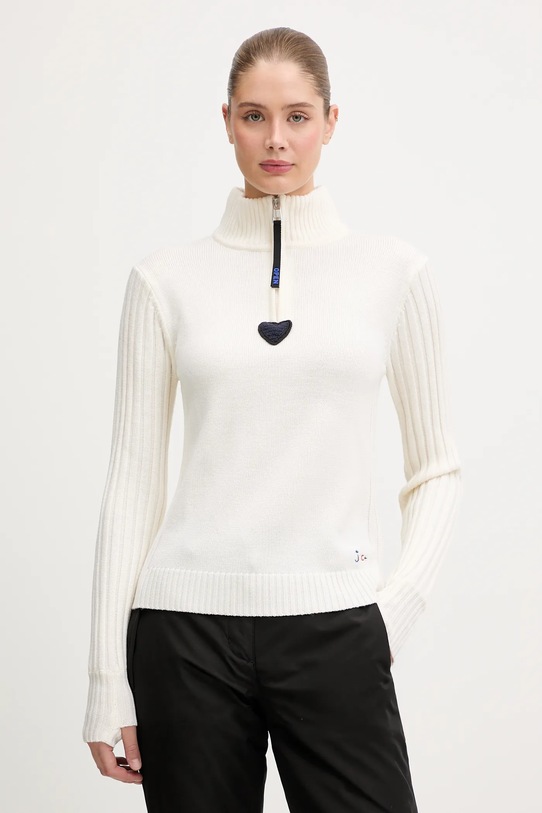 Rossignol sweter wełniany JCC wełna beżowy RLOWO03