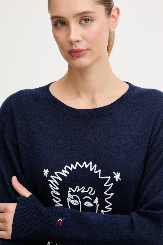 Rossignol sweter wełniany JCC granatowy RLOWO09