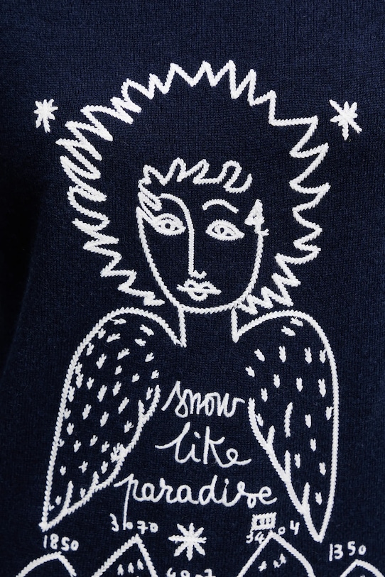 Rossignol sweter wełniany JCC RLOWO09 granatowy