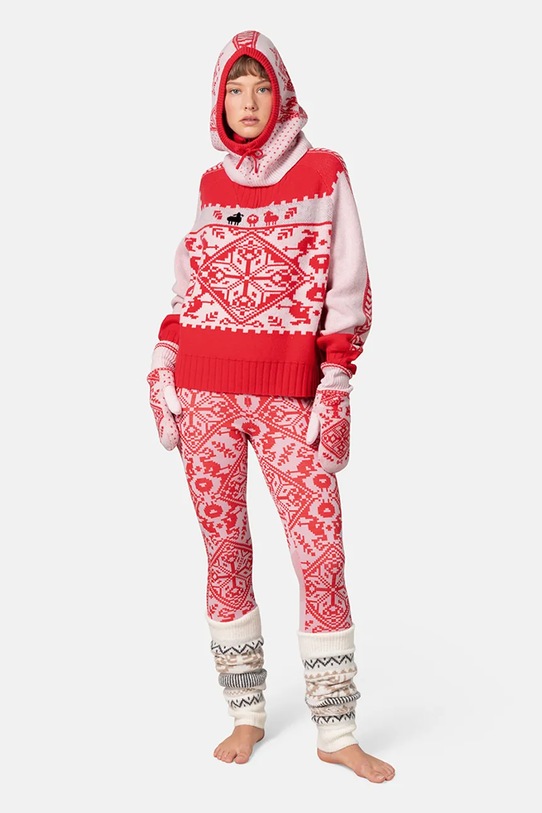 Odzież Kari Traa sweter z dodatkiem wełny SAGA 623841 różowy