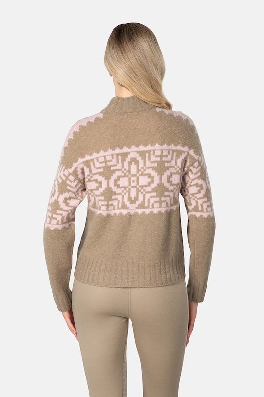 Kari Traa maglione con lana DISA 623885 marrone AW25