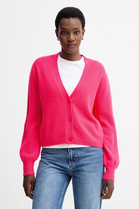 Кашемировый кардиган FROM FUTURE тонкий розовый WPC01617