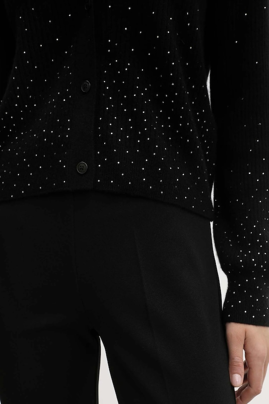 FROM FUTURE kardigan kaszmirowy WPC03297 czarny