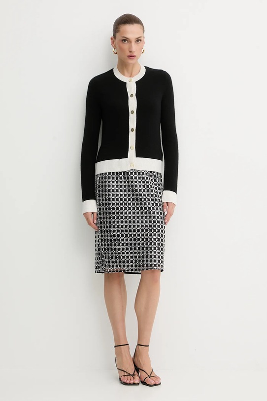 FROM FUTURE kardigan kaszmirowy WPC03358 czarny AW25