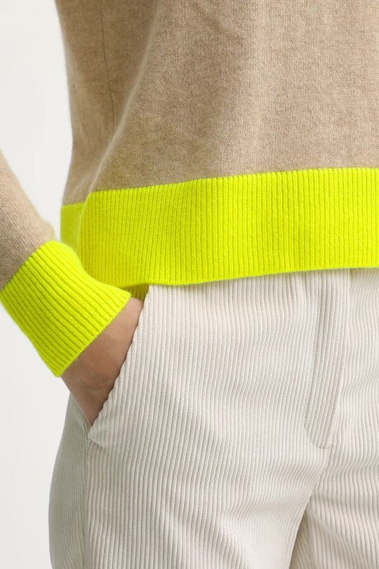 FROM FUTURE sweter kaszmirowy WPR00311 beżowy