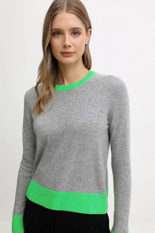 FROM FUTURE sweter kaszmirowy szary WPR00311