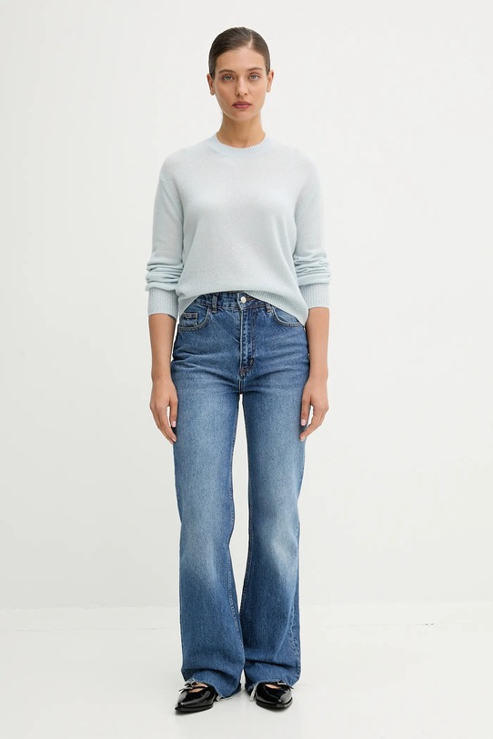 FROM FUTURE sweter kaszmirowy WPR03298 niebieski AW25