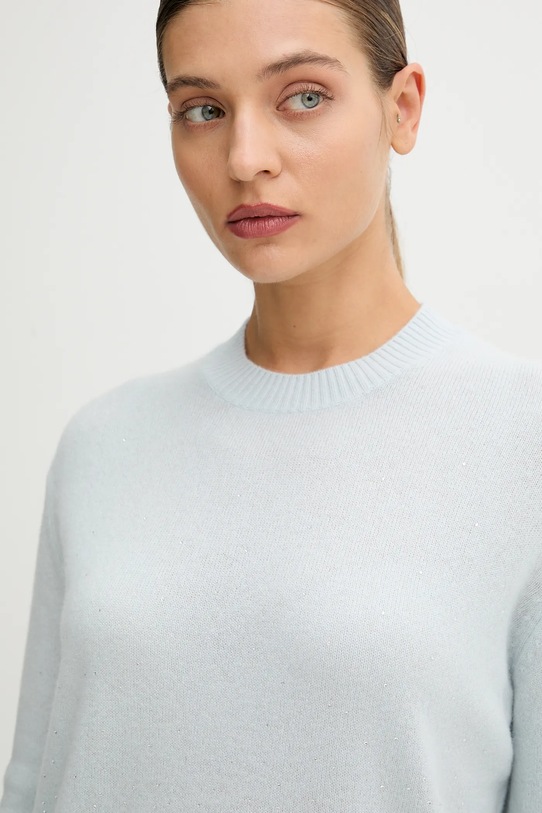 FROM FUTURE sweter kaszmirowy niebieski WPR03298