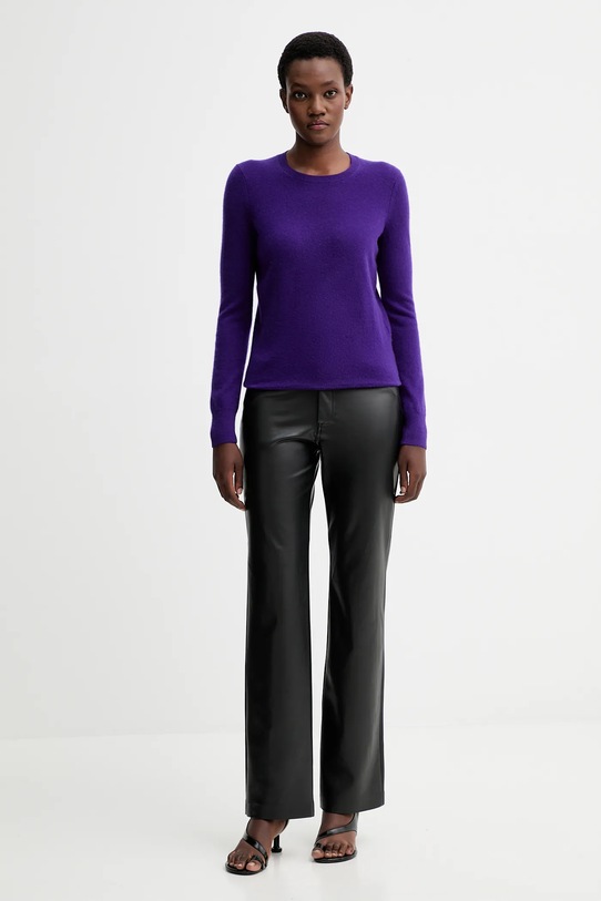 FROM FUTURE sweter kaszmirowy WPR00019 fioletowy AW25