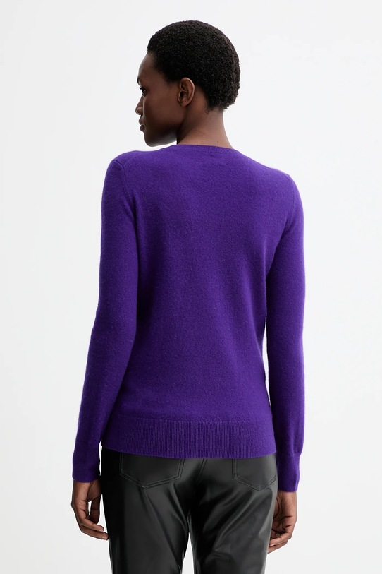 Odzież FROM FUTURE sweter kaszmirowy WPR00019 fioletowy