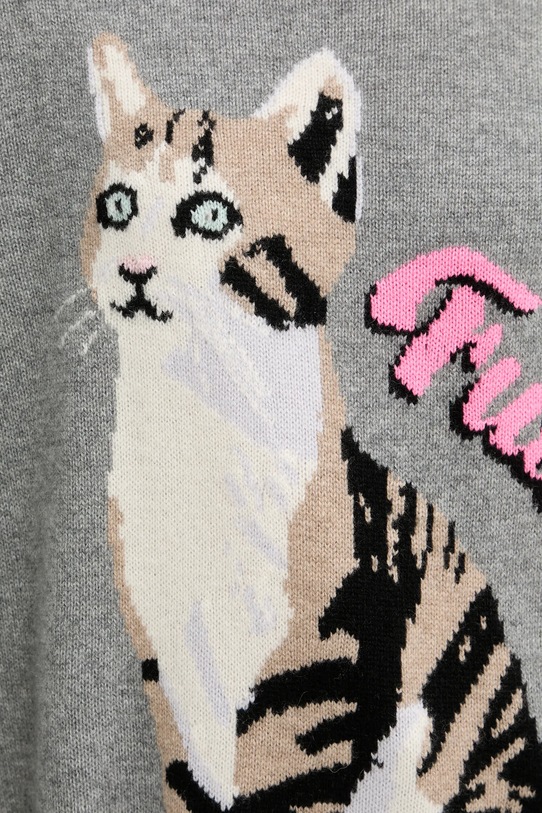 FROM FUTURE sweter kaszmirowy WPR03293 szary