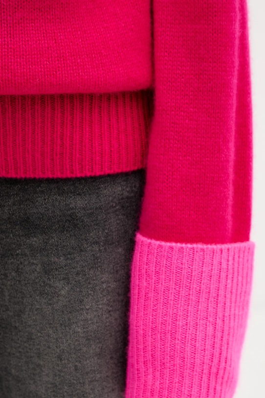 FROM FUTURE sweter kaszmirowy WPL02189 różowy