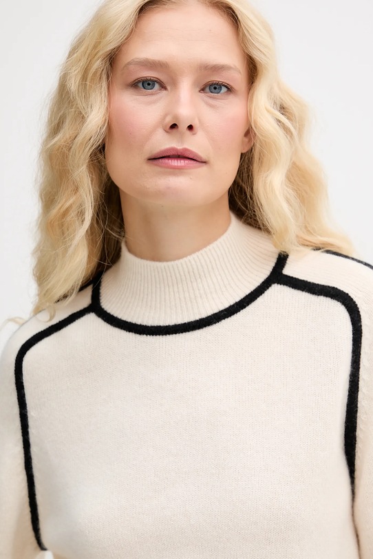 FROM FUTURE sweter kaszmirowy beżowy WPM02443