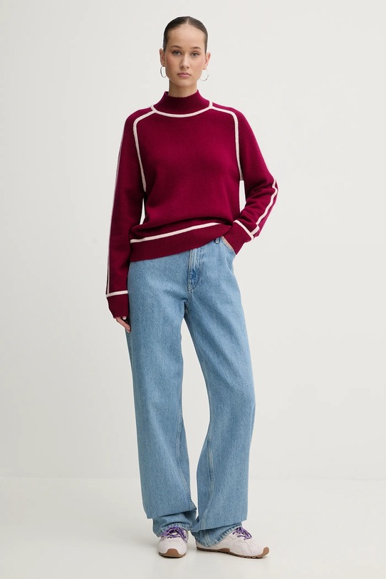 FROM FUTURE sweter kaszmirowy WPM02443 różowy AW25