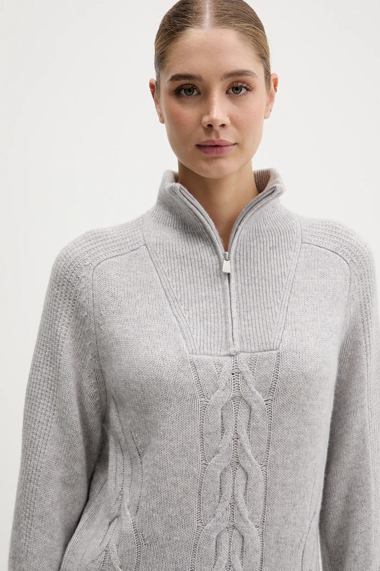 FROM FUTURE sweter kaszmirowy szary WPM03277