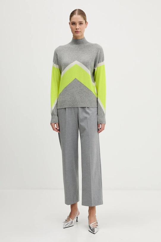 FROM FUTURE sweter kaszmirowy WPM03316 szary AW25