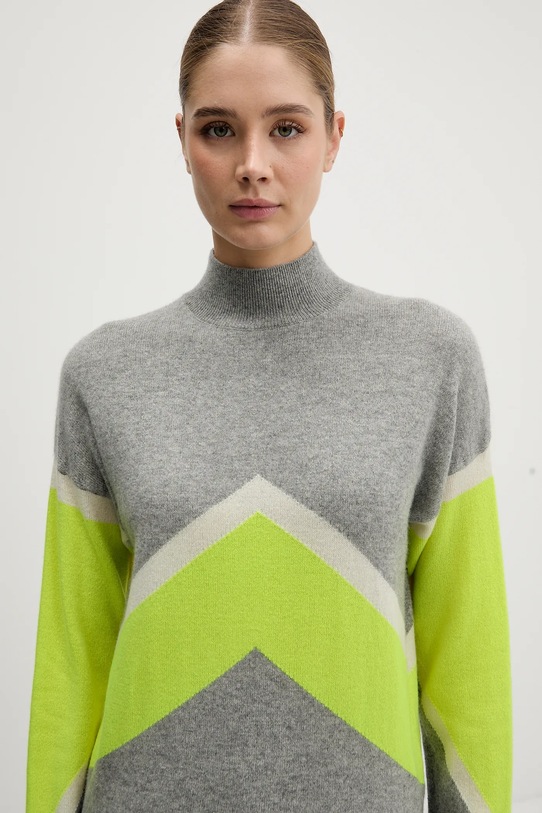 FROM FUTURE sweter kaszmirowy szary WPM03316