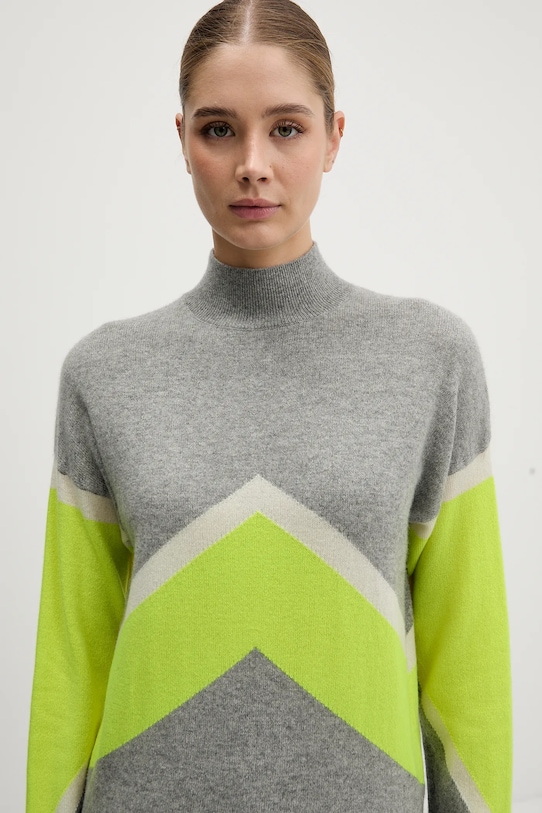 FROM FUTURE sweter kaszmirowy szary WPM03316