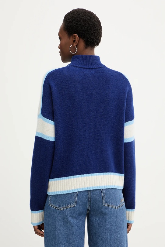 Odzież FROM FUTURE sweter kaszmirowy WPM03332 niebieski