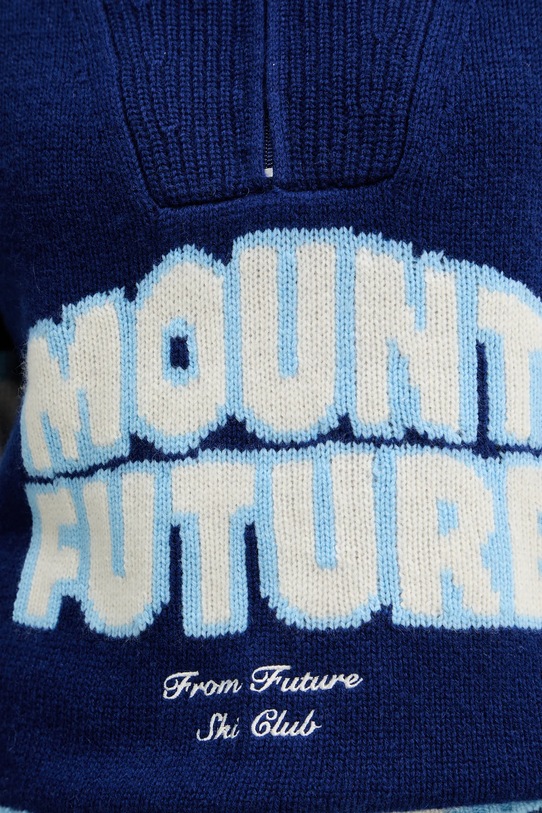FROM FUTURE sweter kaszmirowy WPM03332 niebieski