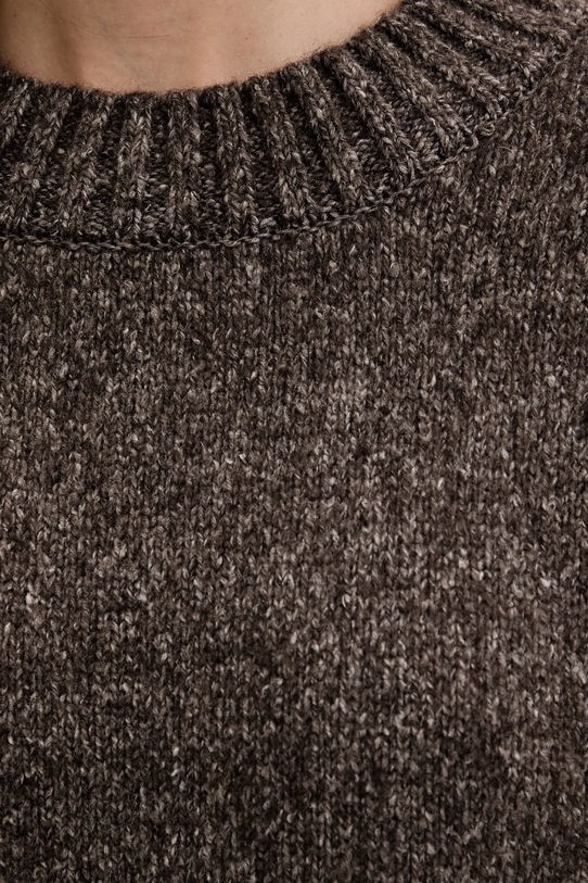 La Mania sweter z dodatkiem wełny THEIA THEIA brązowy