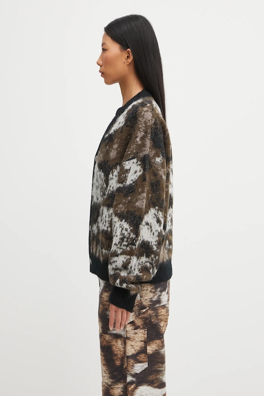 Carhartt WIP kardigan z dodatkiem wełny W' Merlin Cardigan I035417.38XXX multicolor AW25