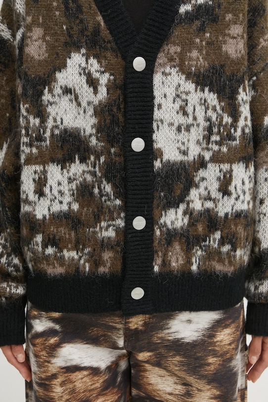 Carhartt WIP kardigan z dodatkiem wełny W' Merlin Cardigan multicolor I035417.38XXX