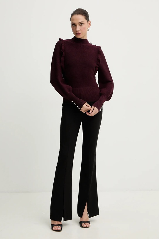 Morgan sweter MGENEV bordowy SS26