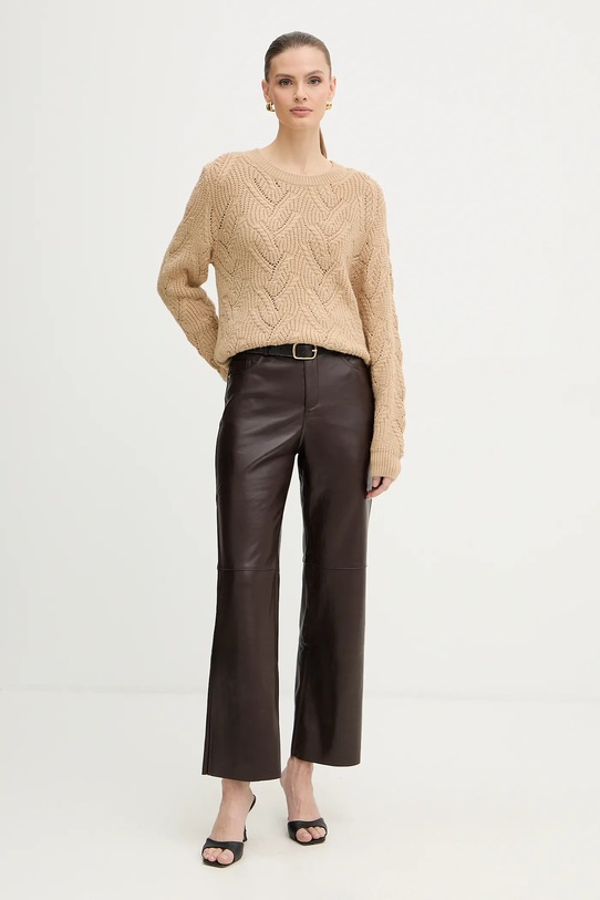 Morgan sweter MAMA beżowy SS26