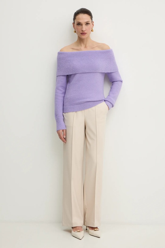 Morgan sweter MBOGO fioletowy SS26