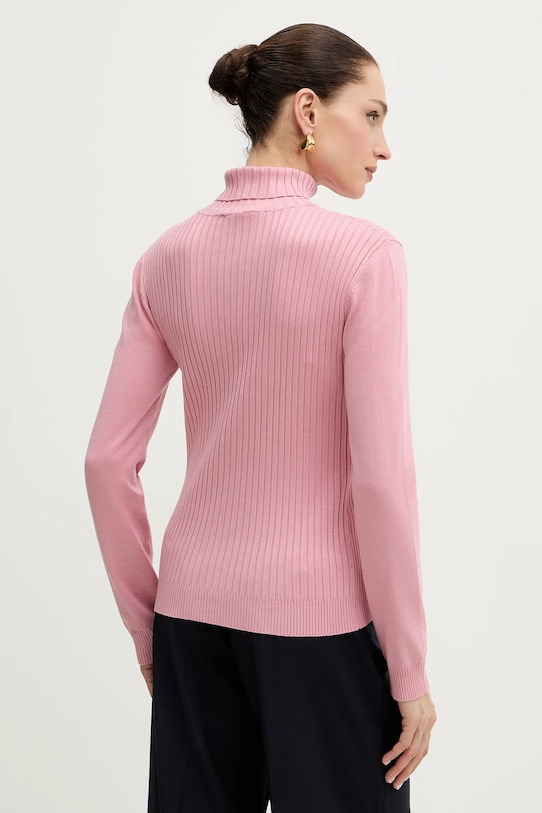 Odzież Morgan sweter z domieszką wełny MENTOL różowy