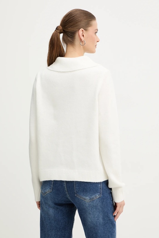 Odzież Morgan sweter z domieszką wełny MISTRAL beżowy