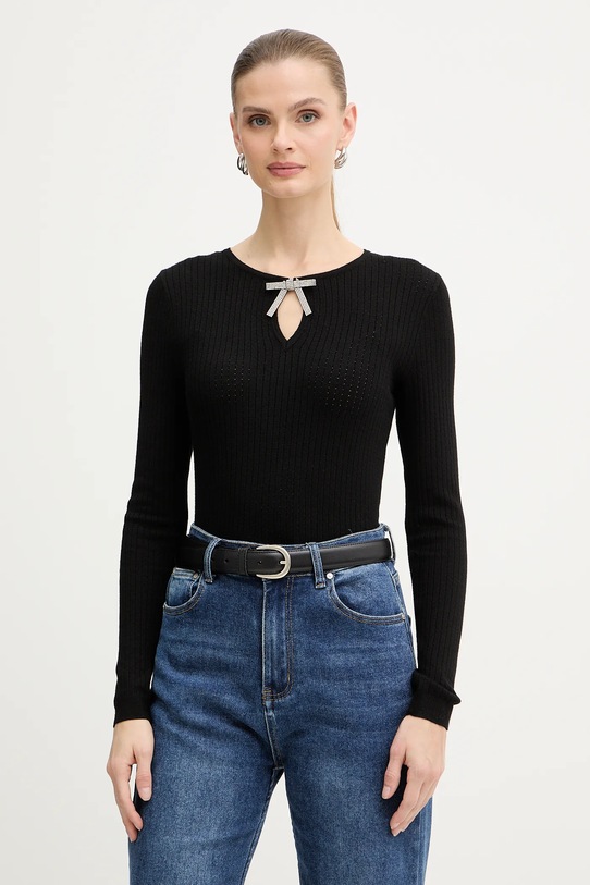 Morgan sweter pozostałe czarny MNODI