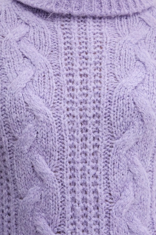 Morgan sweter z dodatkiem alpaki MPALMA fioletowy