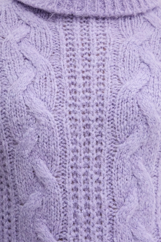Morgan sweter z dodatkiem alpaki MPALMA fioletowy