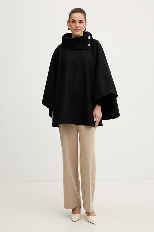 Morgan poncho 5LONDON czarny SS26