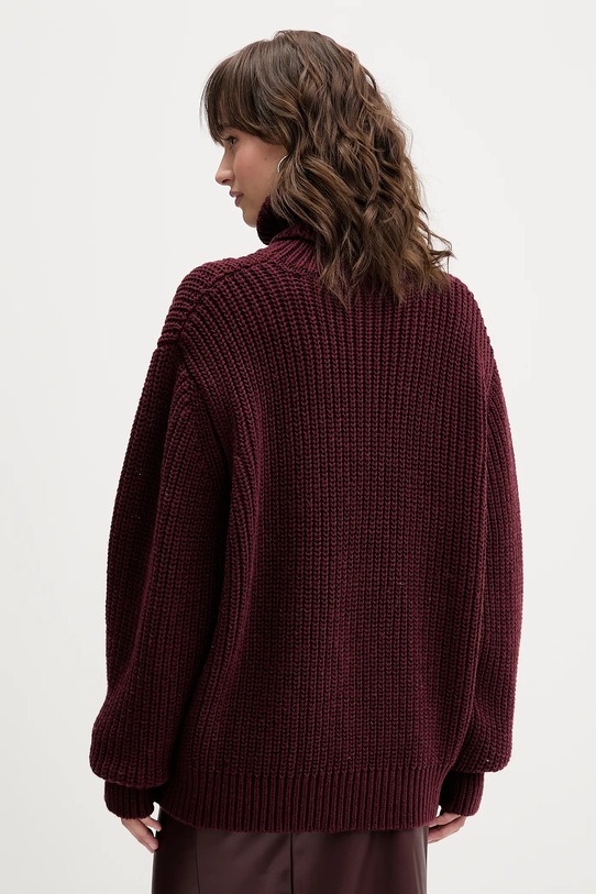 Odzież Rotate sweter z dodatkiem wełny 1147342734 bordowy