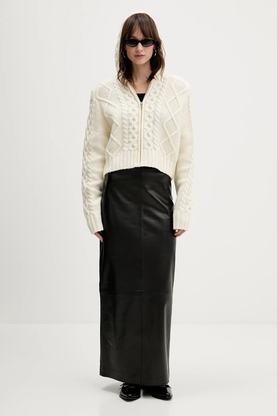Rotate sweter z dodatkiem wełny 114302857 beżowy AW25