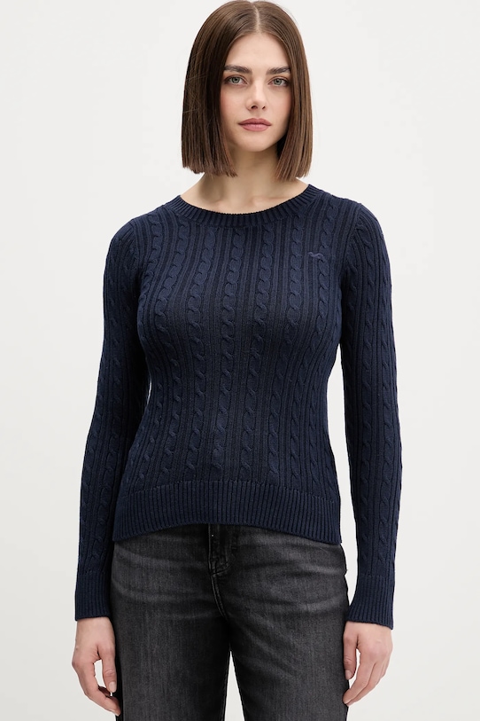 Πουλόβερ Hollister Co. άλλο σκούρο μπλε KI350.5305.200