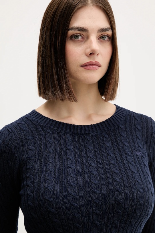 Πουλόβερ Hollister Co. σκούρο μπλε KI350.5305.200