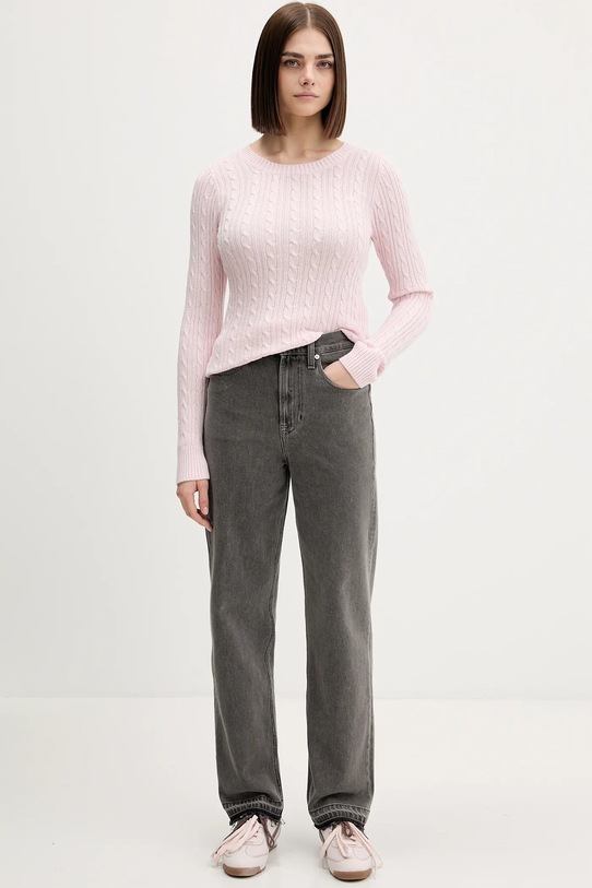 Πουλόβερ Hollister Co. KI350.5305.601 ροζ AW25