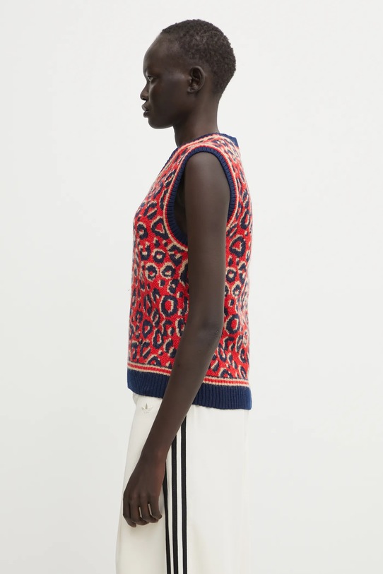 adidas Originals gilet con lana Wb Knit Vest KD0335 rosso AW25