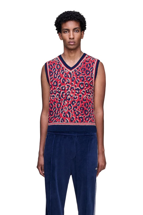 Odzież adidas Originals kamizelka z dodatkiem wełny Wb Knit Vest KD0335 granatowy