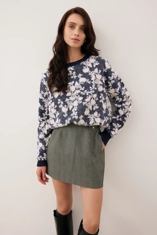 Bizuu sweter CANELA CANELA.GRANATOWY granatowy AW25