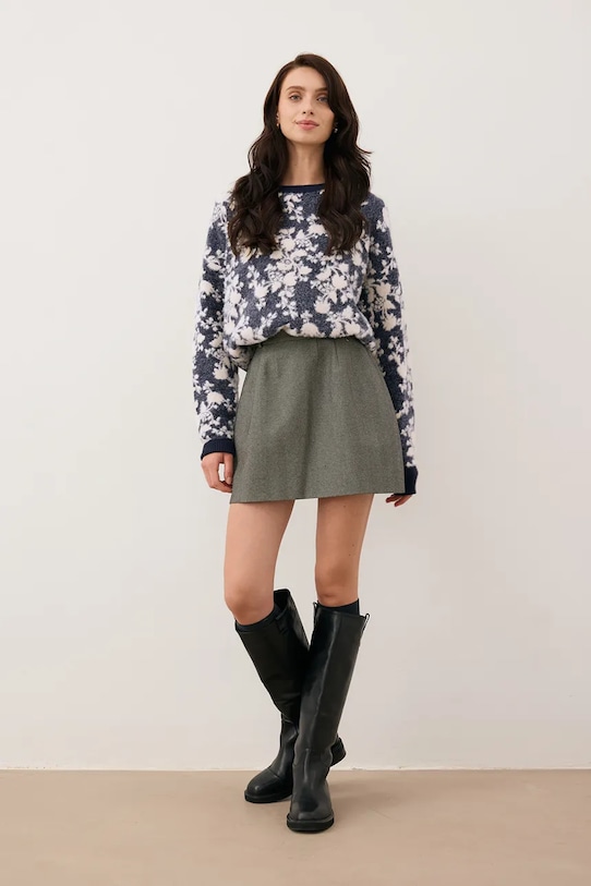 Odzież Bizuu sweter CANELA CANELA.GRANATOWY granatowy